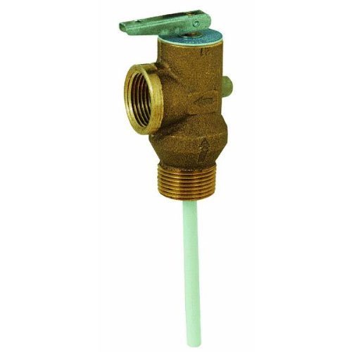 Reliance 100108280 Temperature and Pressure Valve, 3/4 x 3/4 in, MNPT x FIPS, Brass Body